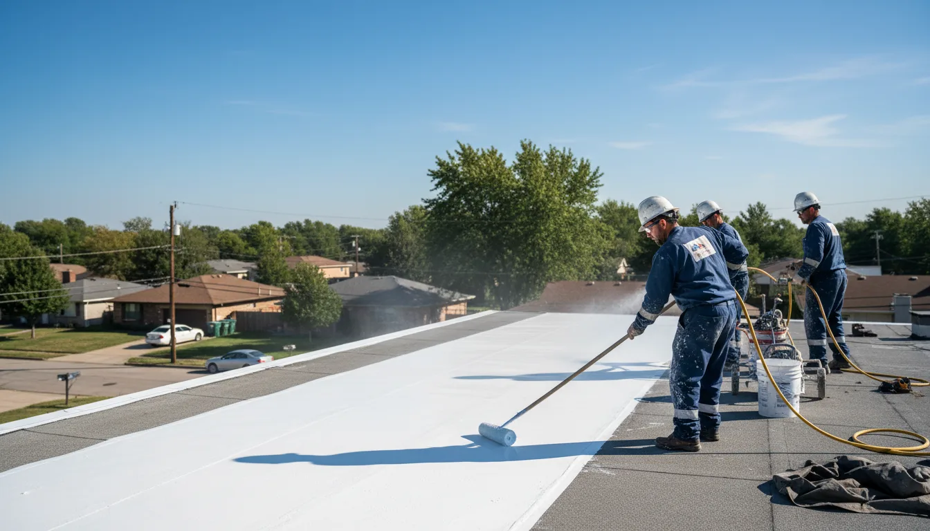 Commercial roof coating in Mount Pleasant, WI near me